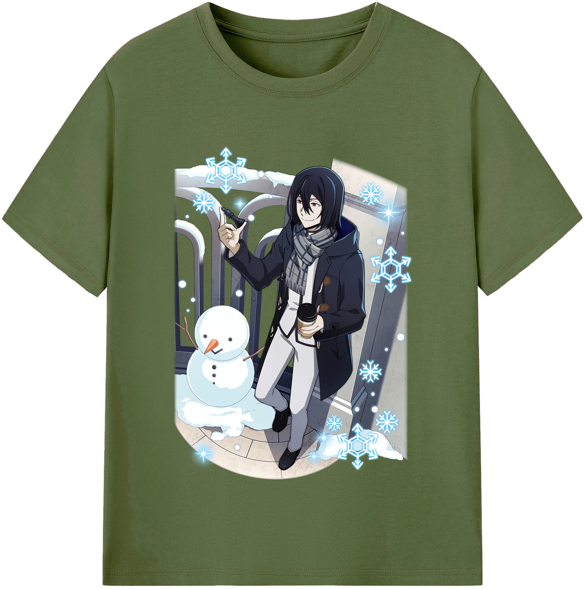 （画像用） 文豪ストレイドッグス Bungo Stray Dogs 綿100％半袖Tシャツ（フロントプリント）